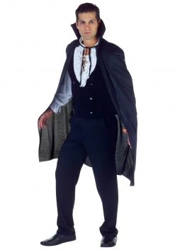 Underwraps Black High Collar Cape