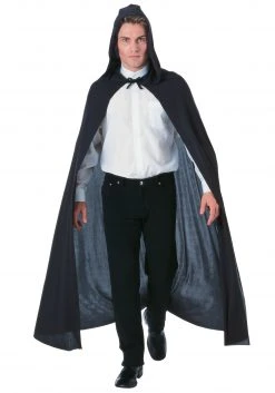 Rubies Costume Co. Inc Black Hooded Cape