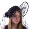 H.M. Smallwares Women's Black Lace Derby Hat