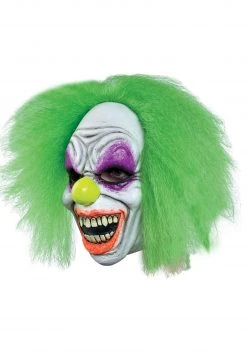 Ghoulish Productions Black Light Neon Scary Clown Mask