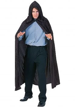Rubies Costume Co. Inc Black Velvet Hooded Cloak