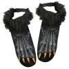 Fun World Black Werewolf Shoe Covers