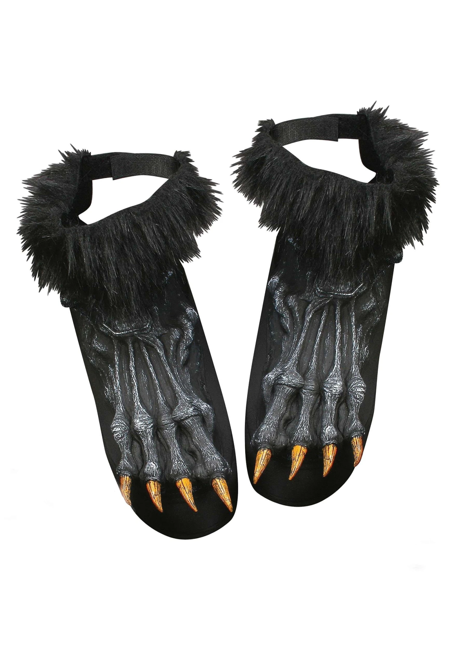 Fun World Black Werewolf Shoe Covers 1 Fun World Black Werewolf Shoe Covers