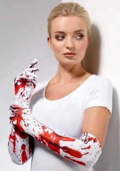 Smiffys Blood Splatter Gloves