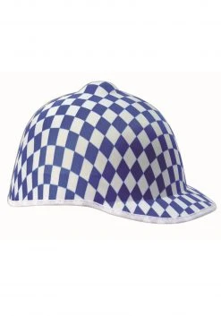 Forum Novelties, Inc Blue Checkered Jockey Hat