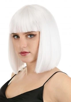 Partytime Wig Bright White Bob Wig For Women