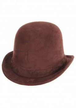 Elope Brown Derby Top Hat -Cheap Halloween Store brown derby hat alt 2