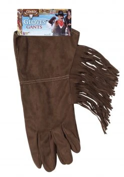 Forum Novelties, Inc Brown Fringe Cowboy Gloves