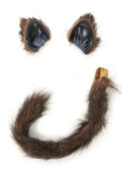 Elope Furry Brown Cat Ears And Tail 8 Elope Furry Brown Cat Ears And Tail -Cheap Halloween Store brown furry cat tail and ears alt 2