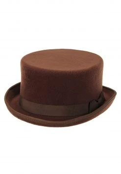 Elope Brown John Bull Top Costume Hat -Cheap Halloween Store brown john bull hat alt 2