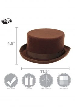 Elope Brown John Bull Top Costume Hat -Cheap Halloween Store brown john bull hat alt 5