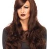 Leg Avenue Brown Long Wavy Wig