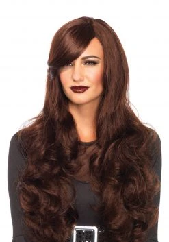 Leg Avenue Brown Long Wavy Wig