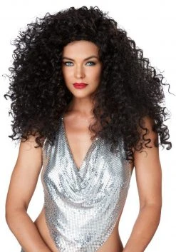 California Costume Collection Brunette Disco Diva Wig