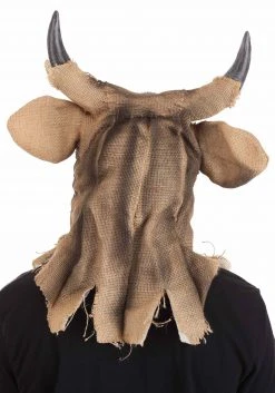 Elope Bull Scarecrow Mouth Mover Mask -Cheap Halloween Store bull scarecrow mouth mover mask alt 7