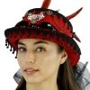 KBW Burgundy Steampunk Hat