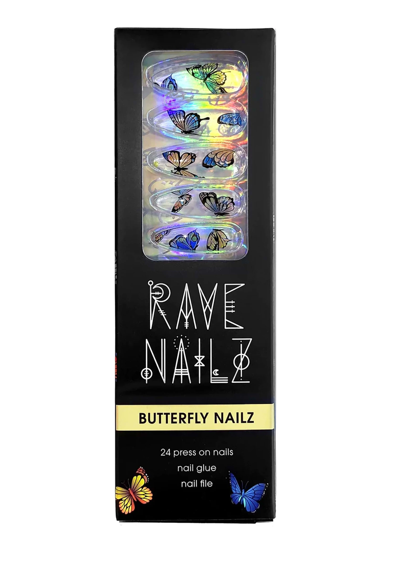 Rave Nailz Butterfly Press-On Nails Kit 2 Rave Nailz Butterfly Press-On Nails Kit - Image 2