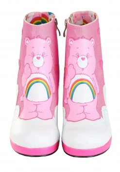 Dongguan Pei Feng Shoes Co., Ltd. Care Bears Ankle Boots: Cheer Bear -Cheap Halloween Store care bears cheer bear ankle boots alt 3