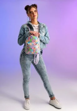 OMG Handbags Care Bears All Over Print Mini Backpack -Cheap Halloween Store care bears classic all over print mini backpack alt 12