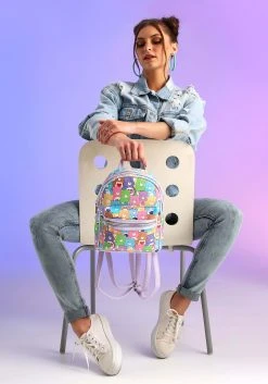 OMG Handbags Care Bears All Over Print Mini Backpack -Cheap Halloween Store care bears classic all over print mini backpack alt 4