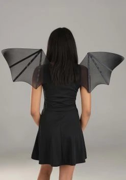 Elope Chiffon Bat Costume Wings -Cheap Halloween Store chiffon bat costume wings alt 2