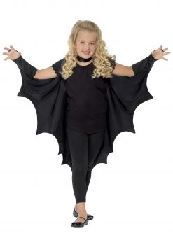 Smiffys Child Black Bat Wings