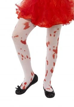 Smiffys Kid's Blood Splatter Tights