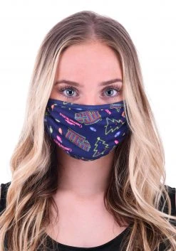 Bioworld Merchandising / Independent Sales Christmas Vacation Neon Allover Print Face Mask For Adults