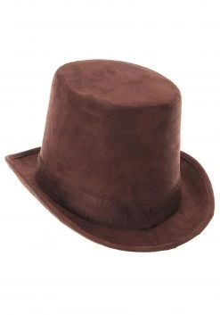 Elope Brown Coachman Hat -Cheap Halloween Store coachman hat dark brown alt 2
