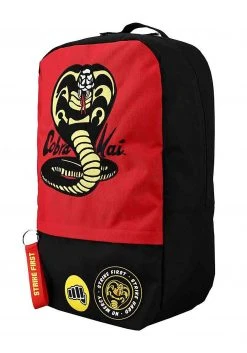Bioworld Merchandising / Independent Sales Cobra Kai Embroidered Laptop Backpack -Cheap Halloween Store cobra kai embroidered patches laptop backpack alt 2
