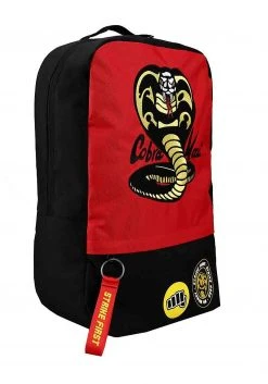 Bioworld Merchandising / Independent Sales Cobra Kai Embroidered Laptop Backpack -Cheap Halloween Store cobra kai embroidered patches laptop backpack alt 3