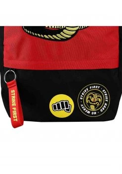 Bioworld Merchandising / Independent Sales Cobra Kai Embroidered Laptop Backpack -Cheap Halloween Store cobra kai embroidered patches laptop backpack alt 5