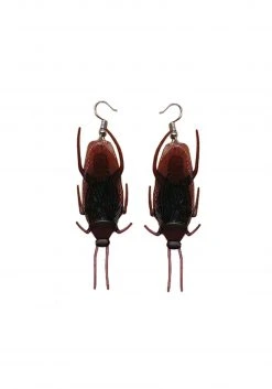 Seeing Red Women's Cockroach Earrings