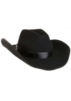 Elope Black Western Cowboy Hat -Cheap Halloween Store cowboy hat black alt 2