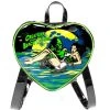 Rock Rebel Shop Creature From The Black Lagoon Vinyl Heart-Shaped Backpack