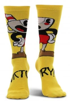 Elope Cuphead | Victory! Crew Socks