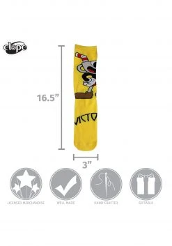 Elope Cuphead | Victory! Crew Socks -Cheap Halloween Store cuphead victory crew socks alt 3