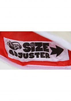 Elope Curly Q Plush Santa Hat -Cheap Halloween Store curly q santa plush hat alt 2