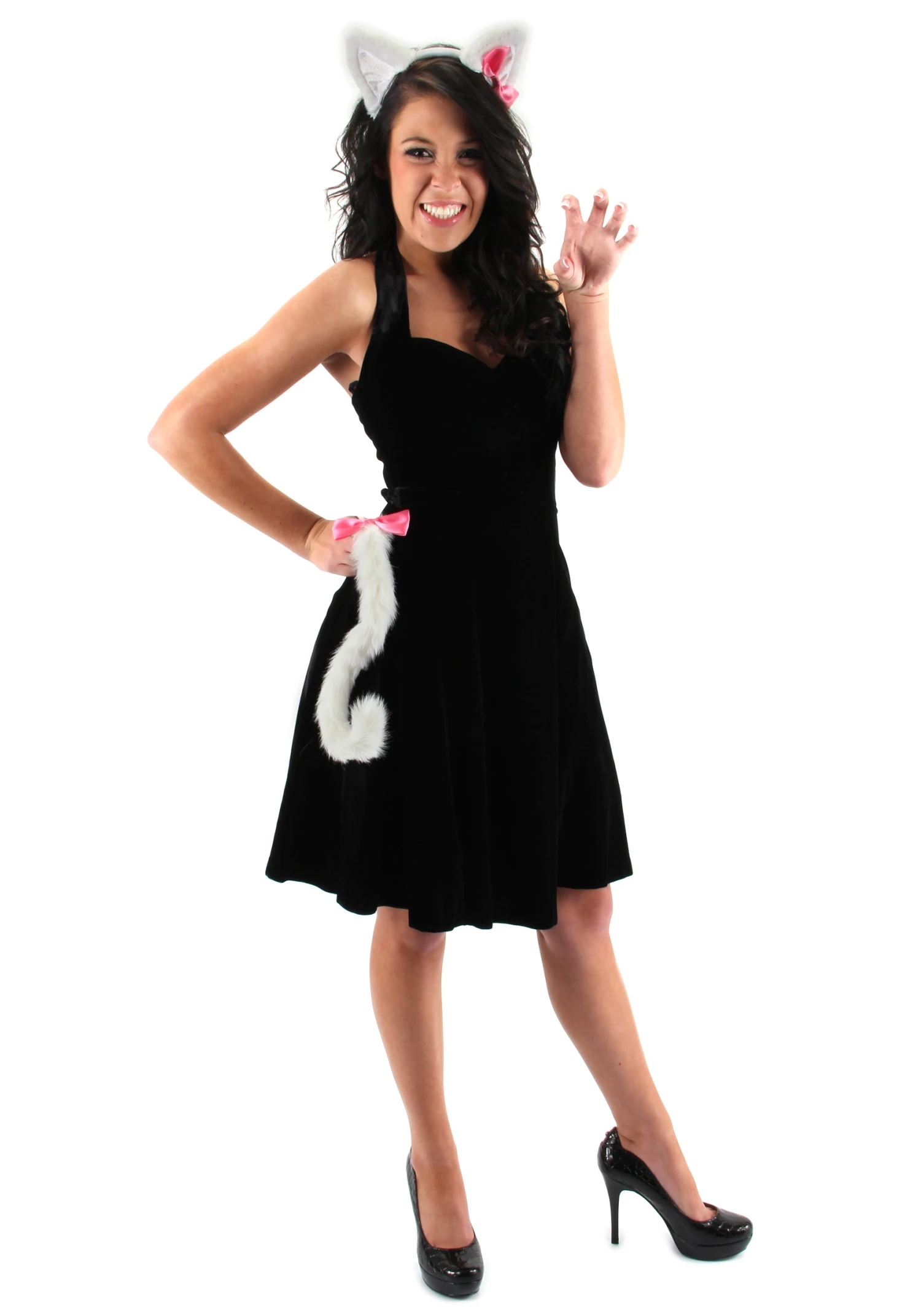 Elope Cute Kitty White Ears & Tail Set 1 Elope Cute Kitty White Ears & Tail Set