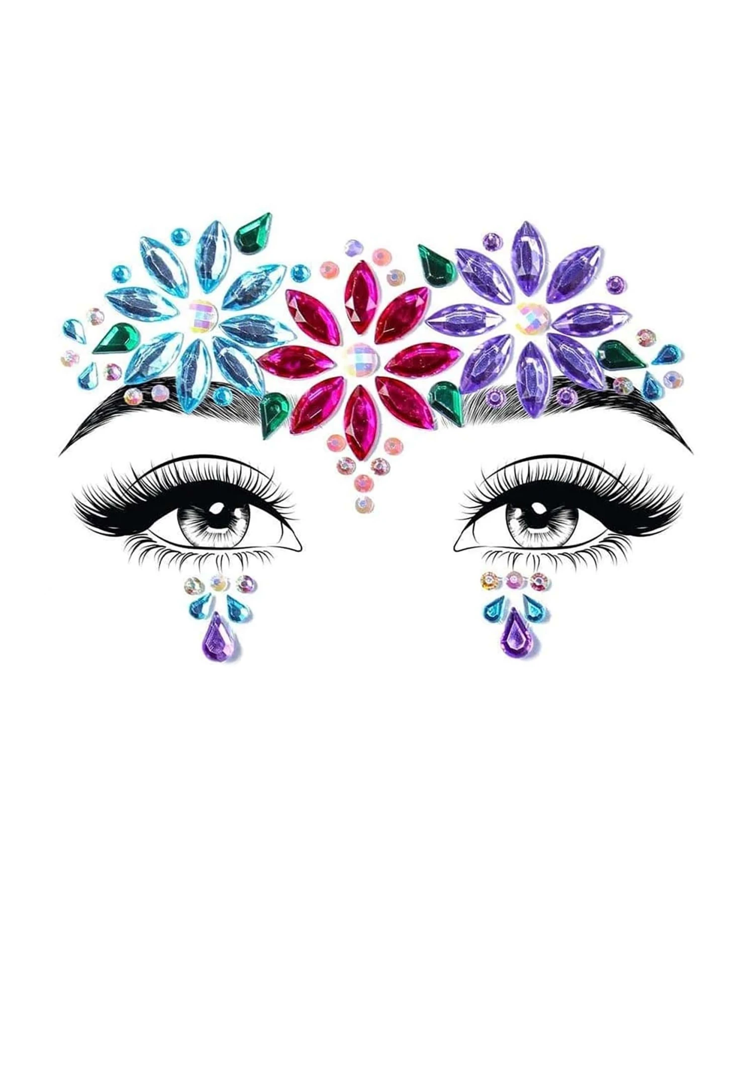 Leg Avenue Face Jewels Dahlia Set 1 Leg Avenue Face Jewels Dahlia Set