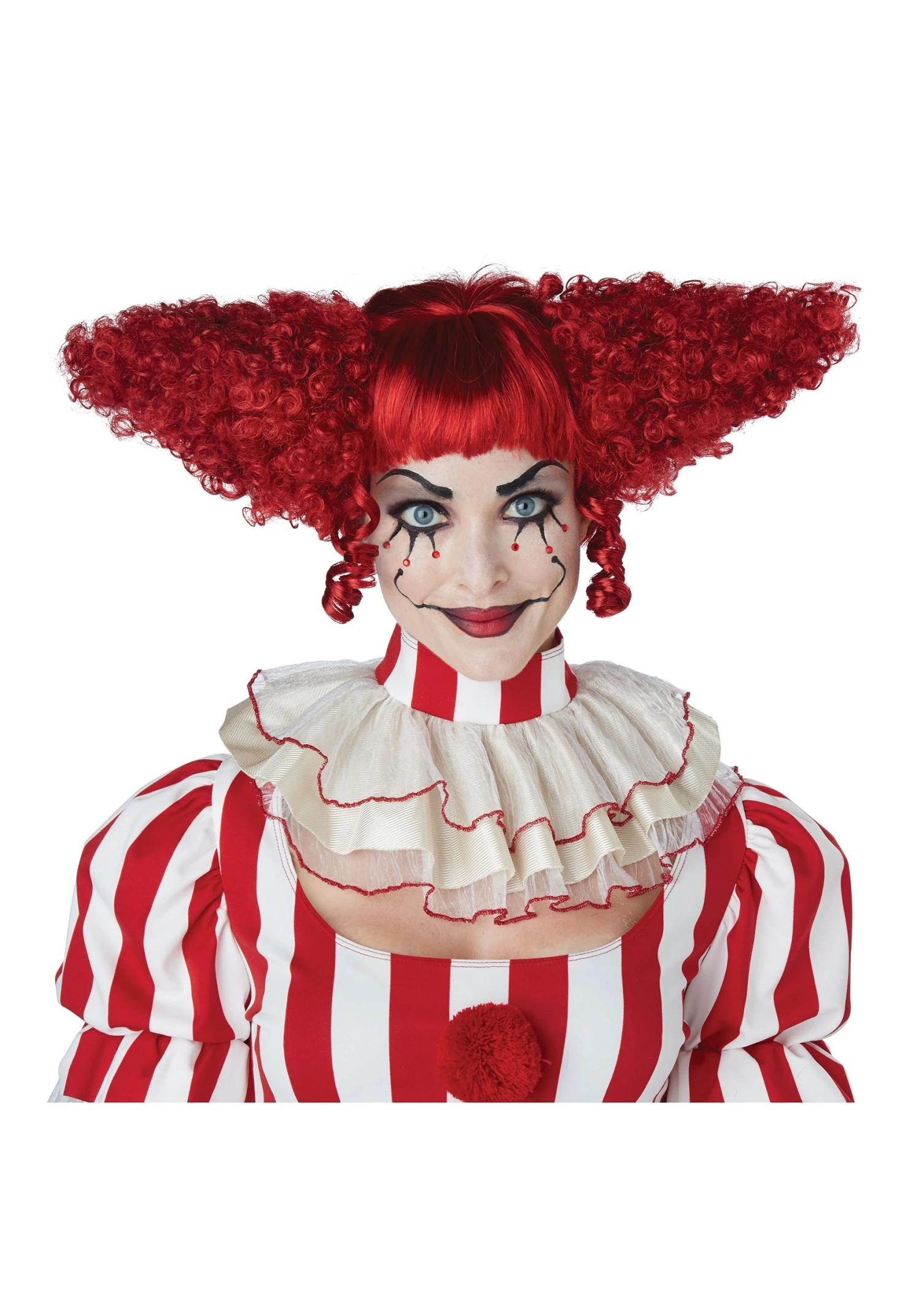 California Costume Collection Dark Red Creepy Clown Wig 1 California Costume Collection Dark Red Creepy Clown Wig