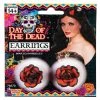 Forum Novelties, Inc Day Of The Dead Rose Women's Earrings