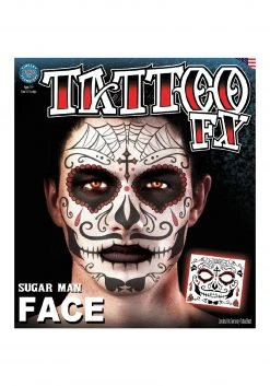 Tinsley Transfers Day Of The Dead Temporary Tattoo