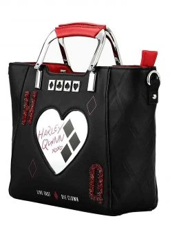 Bioworld Merchandising / Independent Sales DC Comics Suicide Squad Harley Quinn Metallic Heart Handbag 11 Bioworld Merchandising / Independent Sales DC Comics Suicide Squad Harley Quinn Metallic Heart Handbag -Cheap Halloween Store dc comics suicide squad harley quinn handbag alt 3