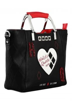 Bioworld Merchandising / Independent Sales DC Comics Suicide Squad Harley Quinn Metallic Heart Handbag 12 Bioworld Merchandising / Independent Sales DC Comics Suicide Squad Harley Quinn Metallic Heart Handbag -Cheap Halloween Store dc comics suicide squad harley quinn handbag alt 4