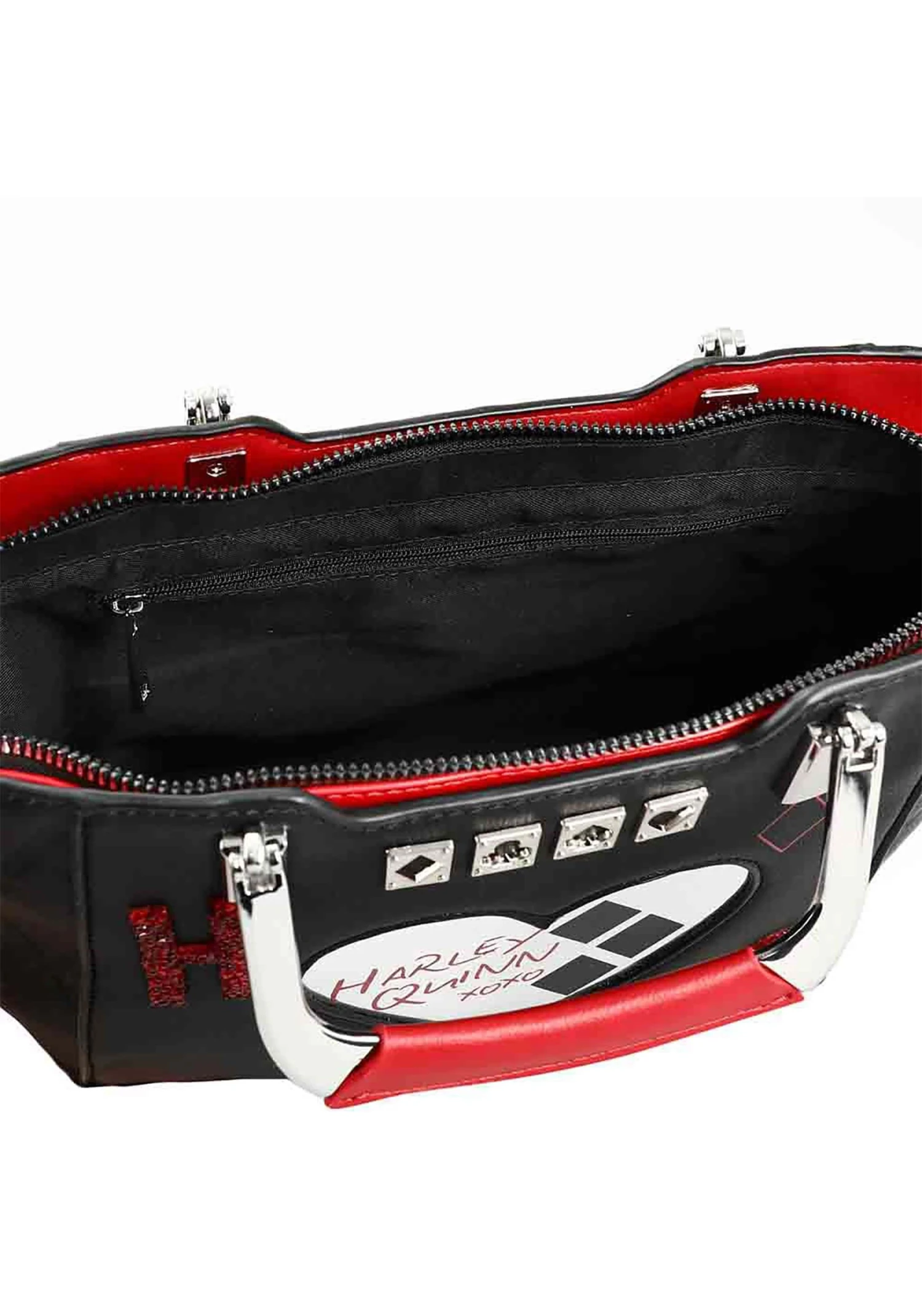 Bioworld Merchandising / Independent Sales DC Comics Suicide Squad Harley Quinn Metallic Heart Handbag 6 Bioworld Merchandising / Independent Sales DC Comics Suicide Squad Harley Quinn Metallic Heart Handbag - Image 6