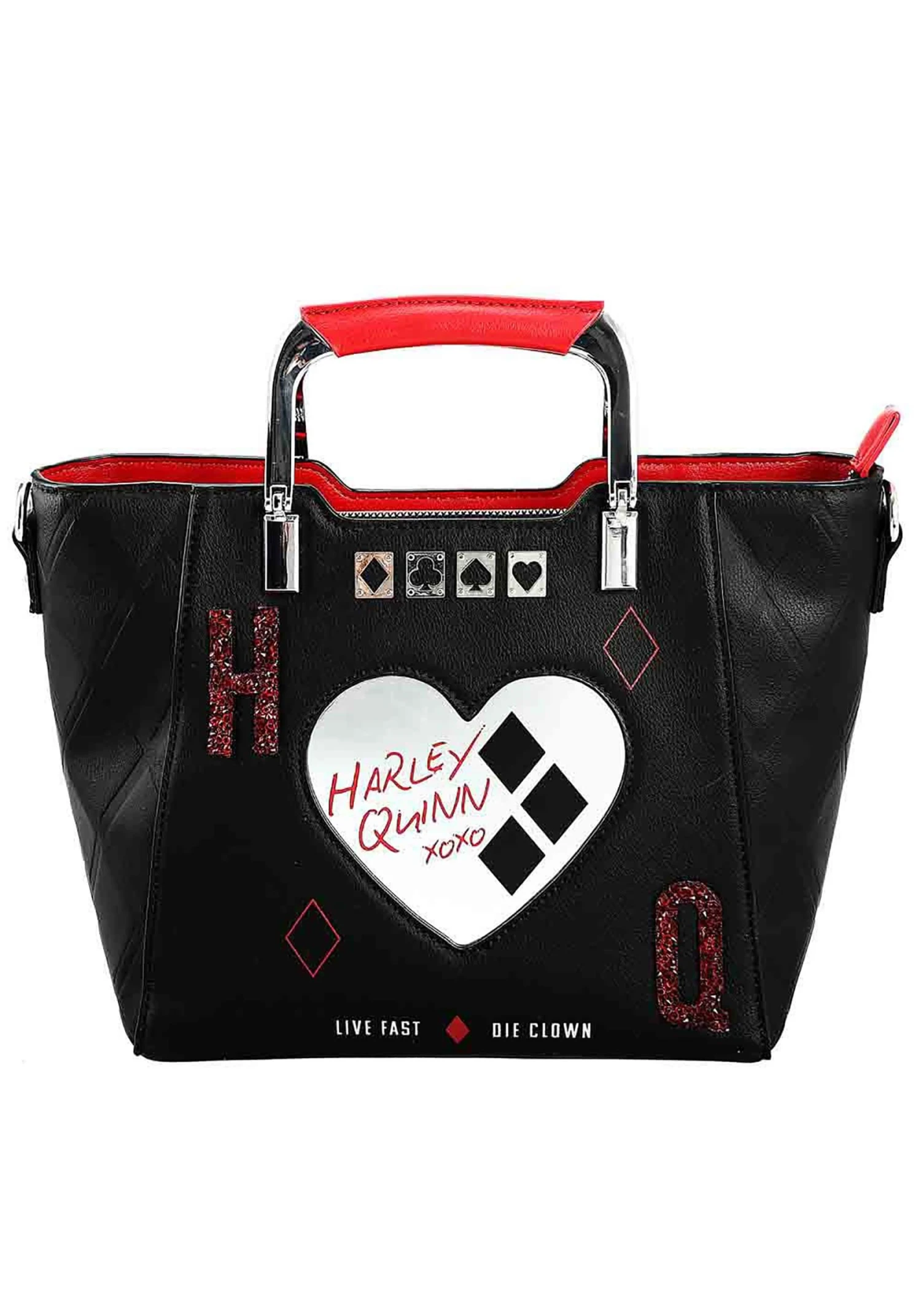 Bioworld Merchandising / Independent Sales DC Comics Suicide Squad Harley Quinn Metallic Heart Handbag 1 Bioworld Merchandising / Independent Sales DC Comics Suicide Squad Harley Quinn Metallic Heart Handbag