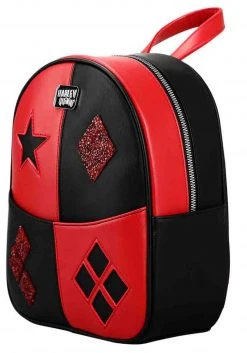 Bioworld Merchandising / Independent Sales DC Comics Suicide Squad Mini Harley Quinn Backpack 11 Bioworld Merchandising / Independent Sales DC Comics Suicide Squad Mini Harley Quinn Backpack -Cheap Halloween Store dc comics suicide squad harley quinn mini backpack alt 2