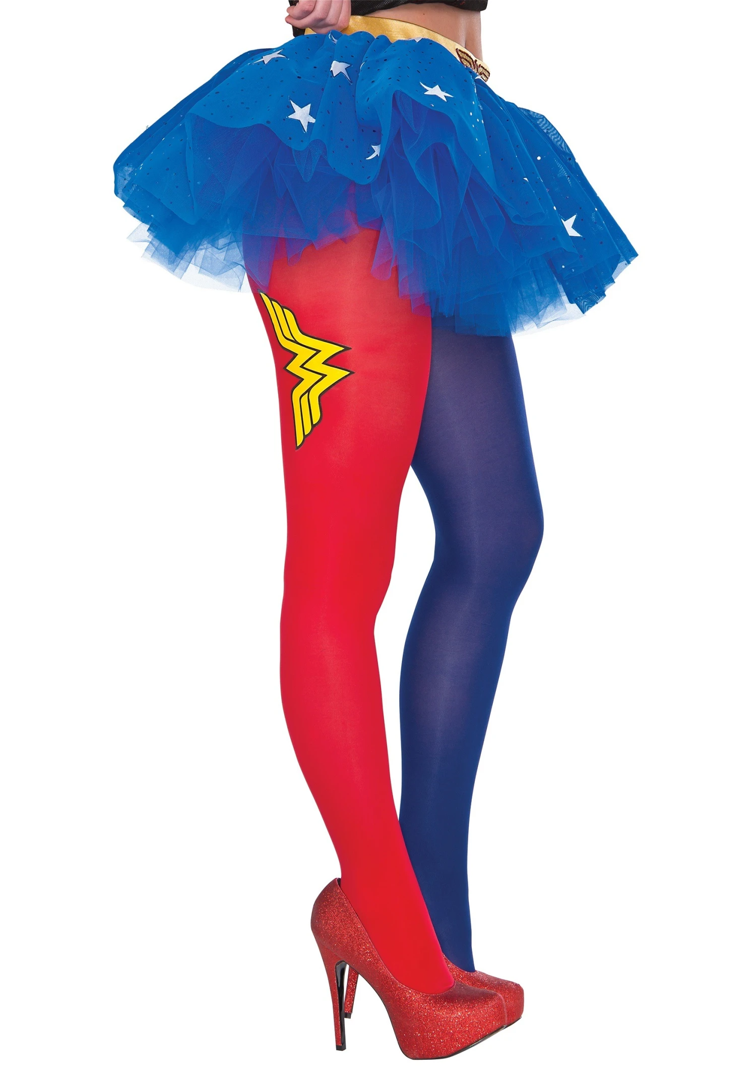 Rubies Costume Co. Inc DC Women's Wonder Woman Tights 1 Rubies Costume Co. Inc DC Women's Wonder Woman Tights