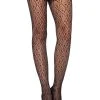 Leg Avenue Deco Black Lace Tights